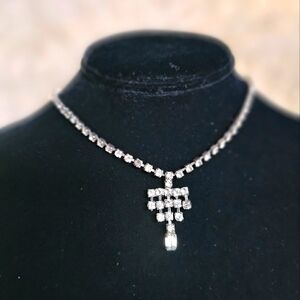 Vintage 1920's Era Rhinestone Necklace